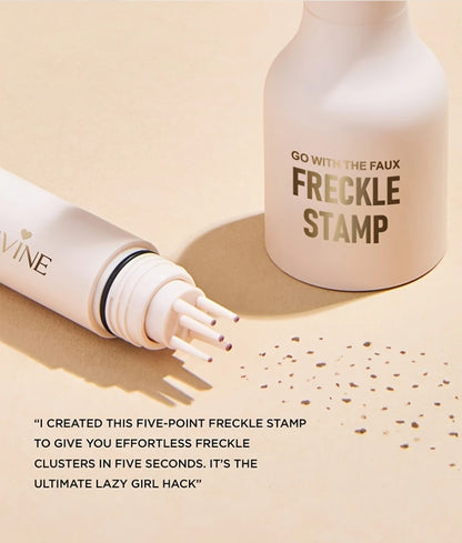 Transform Your Look with the 4-In-1 Natural Freckle Stamp Pen - Fast-Dry, Waterproof, and Effortlessly Create Beautiful Temporary Fake Freckles!