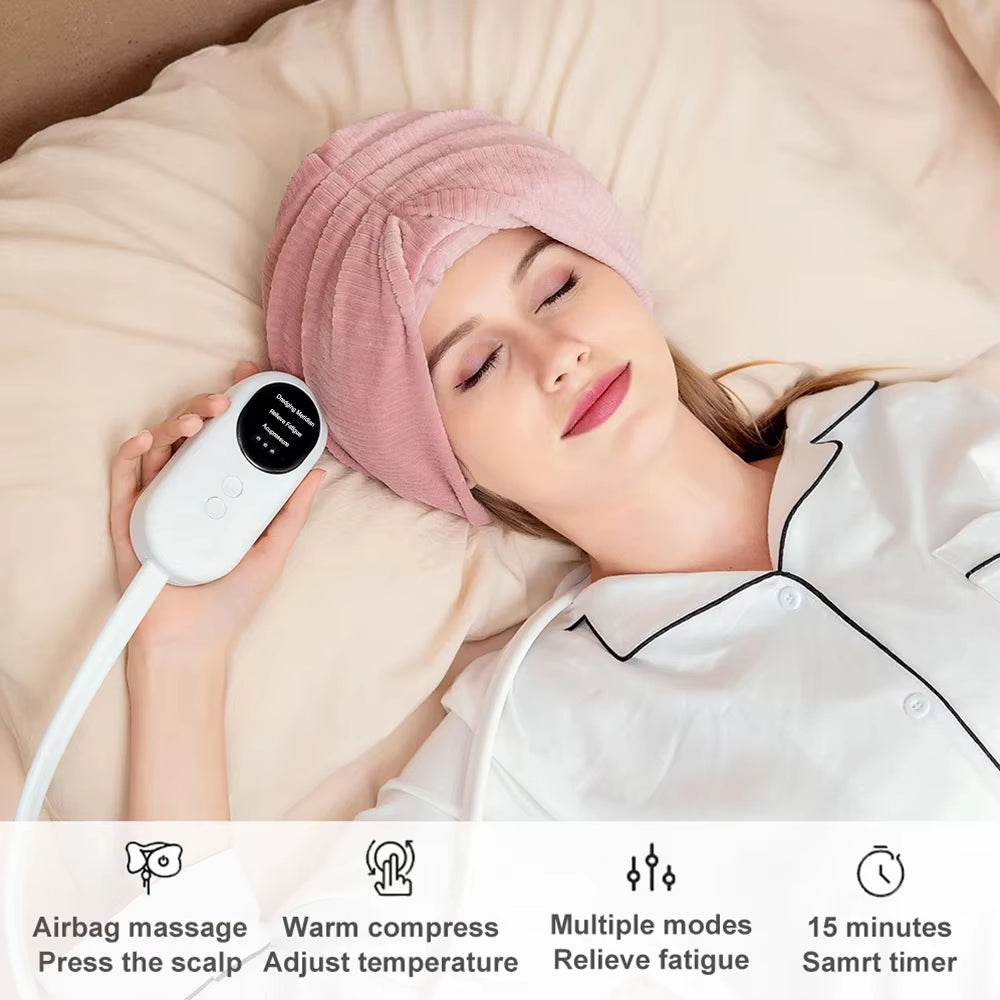 Revolutionary Electric Air Pressure Heated Head Massager for Ultimate Stress Relief and Relaxation